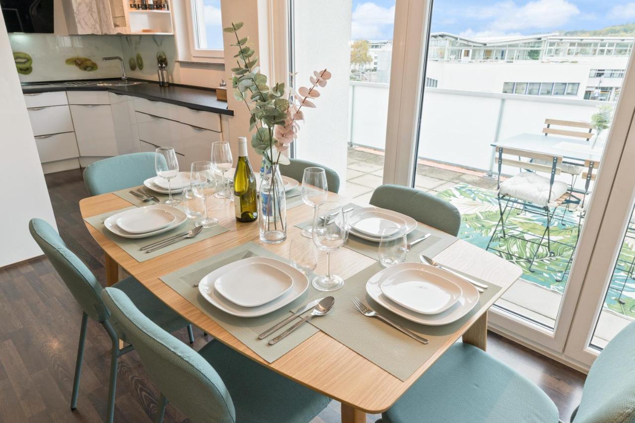 Design-Apartment - Kueche - Dachterrasse - Zentral Лайнфельден-Эхтердинген Экстерьер фото